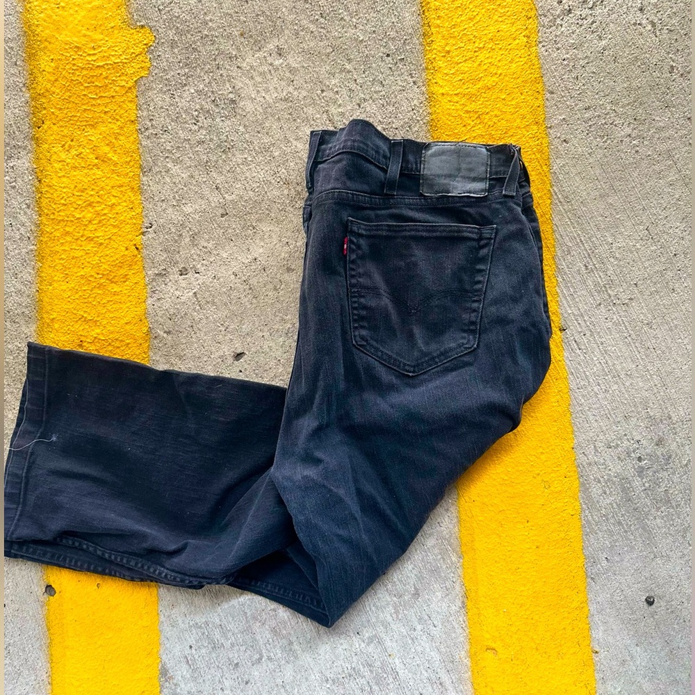 OBO🔥 SALE Levi's 559 Men's Relaxed Straight Fit Flex Black Denim Jeans 44x32